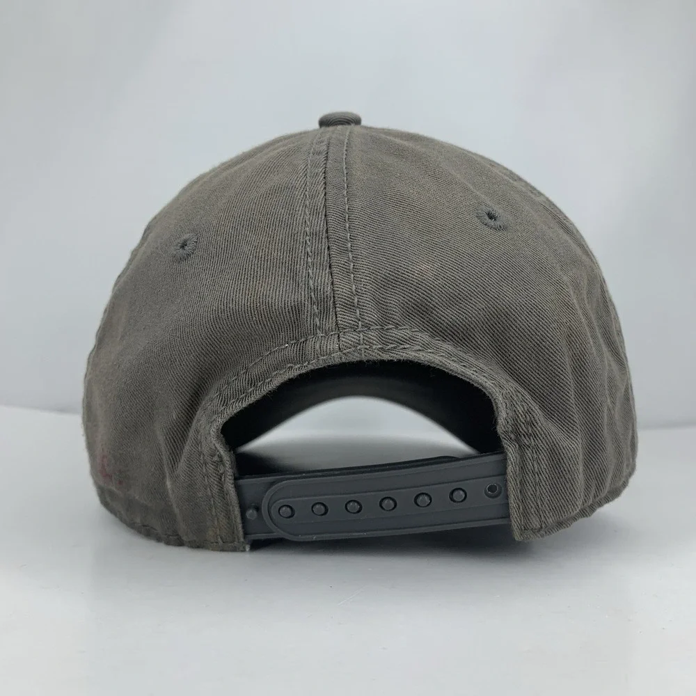 Red Star 46 Hat Women / Youth Gray Adjustable Snapback Baseball Cap DISCOLORED